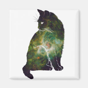 Weltraumkatze Magnet