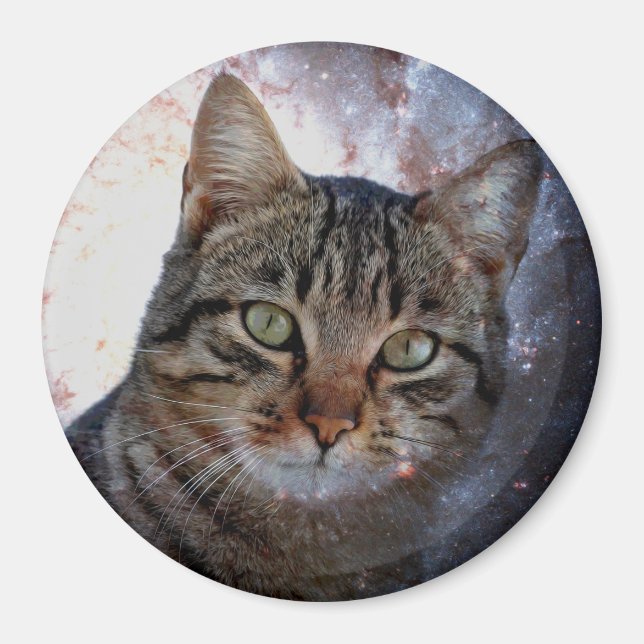 Weltraumkatze Magnet (Vorne)
