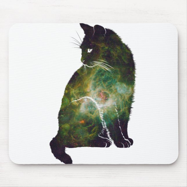 Weltraumkatze Mousepad (Vorne)