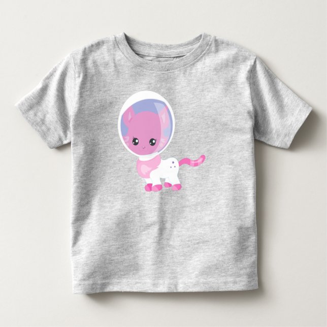 Weltraumkatze, Niedliche Katze, Kosmonaut, Astrona Kleinkind T-shirt (Vorderseite)