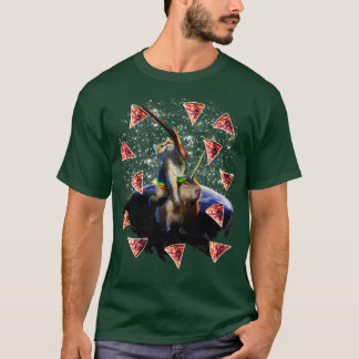 Weltraumkatze Riding Capybara T-Shirt