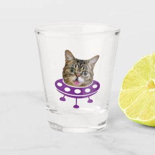 Weltraumkatze Schnapsglas
