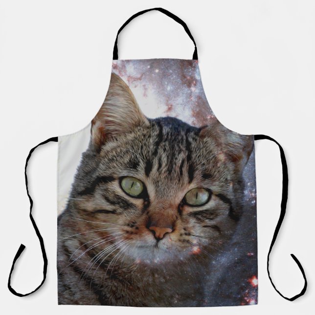 Weltraumkatze Schürze (Vorderseite)