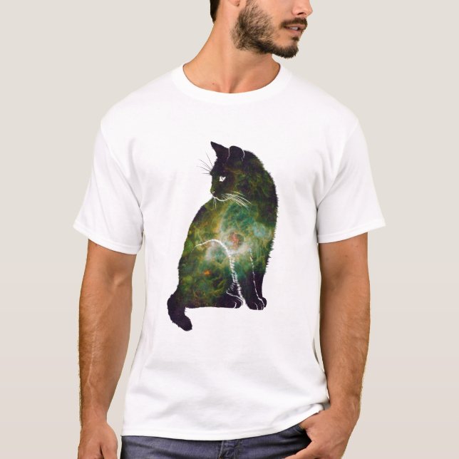 Weltraumkatze T-Shirt (Vorderseite)