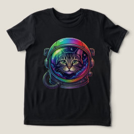 Weltraumkatze Tri-Blend Shirt