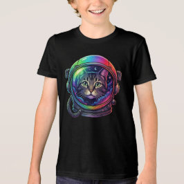 Weltraumkatze Tri-Blend Shirt
