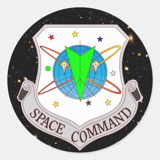 Weltraumkommando 2.0 runder aufkleber (Vorderseite)