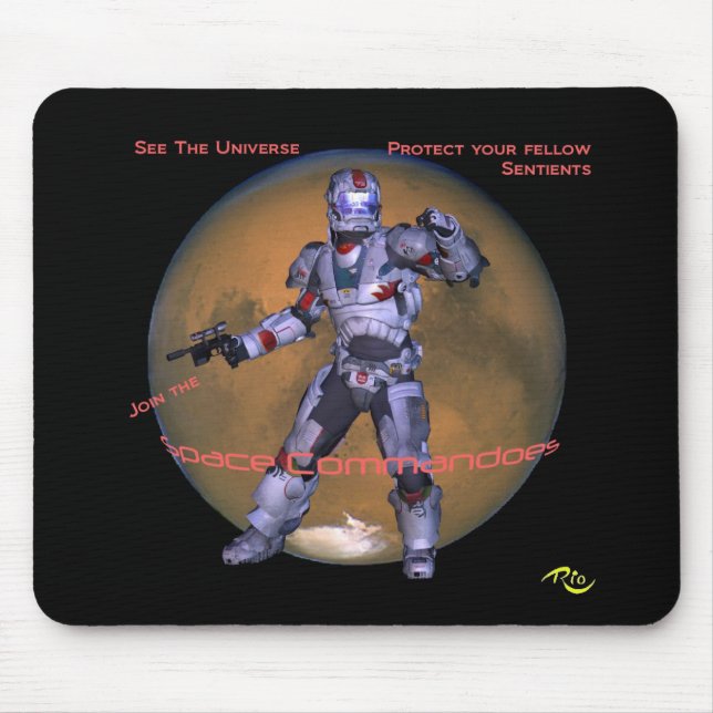 Weltraumkommando Mousepad (Vorne)