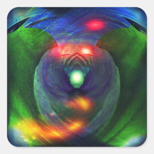 Weltraumkriege / Vogel der Abstrakten Prey Sticker