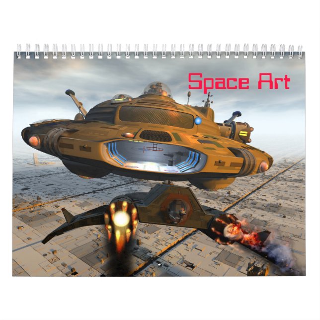 Weltraumkunstkalender Kalender (Titelbild)