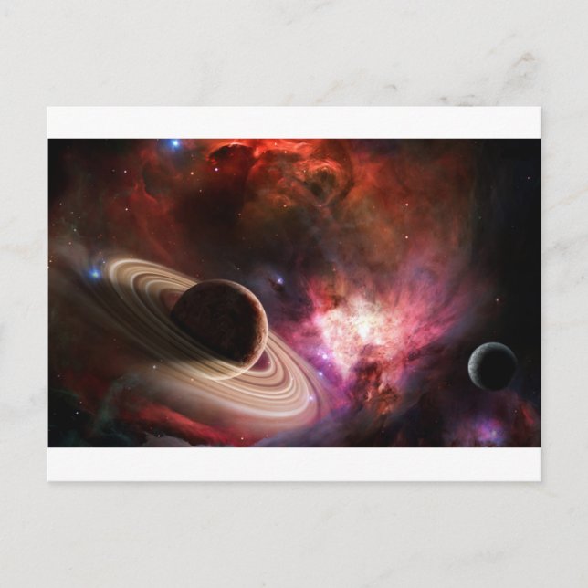 Weltraumkunstnebel Postkarte (Vorderseite)