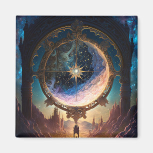 Weltraumlandschaft der kosmischen Fantasie Magnet
