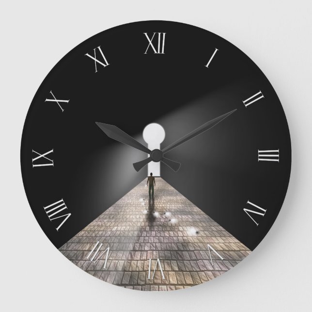 Weltraumloch Große Wanduhr (Vorderseite)