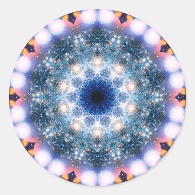 Weltraumloch Runder Aufkleber (Vorderseite)