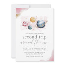 Weltraummädchen Geburtstagsgalaxie Sternenplaneten