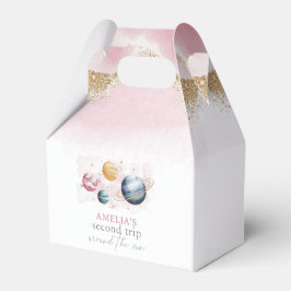 Weltraummädchen Geburtstagsgalaxie Sternenplaneten Geschenkschachtel