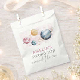 Weltraummädchen Geburtstagsgalaxie Sternenplaneten Geschenktütchen