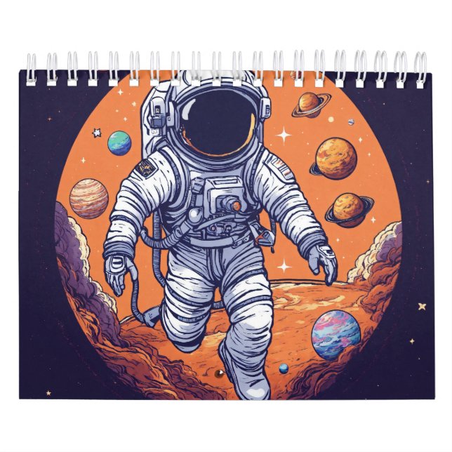 Weltraummann Kalender (Titelbild)