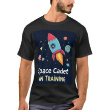 Weltraummarke im T - Shirt der Ausbildung