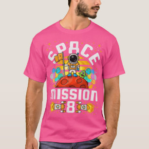 Weltraummission 8 Jahre alter Astronaut T T-Shirt