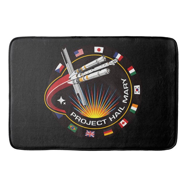 Weltraummissionsabzeichen Badematte (Vorderseite)