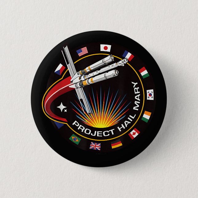 Weltraummissionsabzeichen Button (Vorderseite)