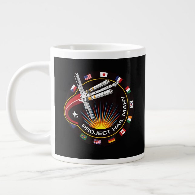 Weltraummissionsabzeichen Jumbo-Tasse (Links)