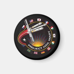 Weltraummissionsabzeichen Magnet