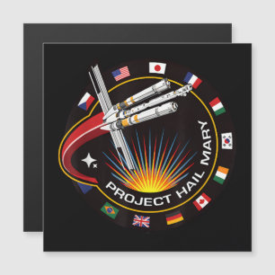 Weltraummissionsabzeichen Magnetkarte