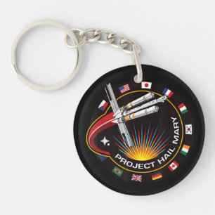 Weltraummissionsabzeichen Schlüsselanhänger