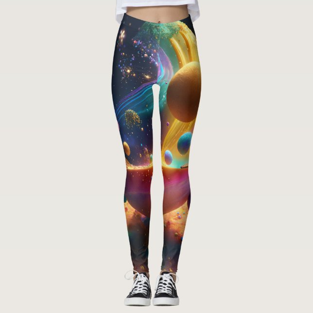 Weltraummodell für Leggings (Vorderseite)