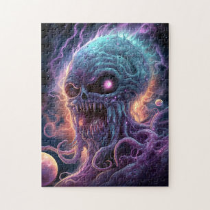 Weltraummonster Horror Art Puzzle