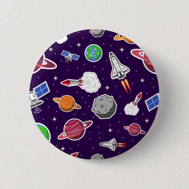 Weltraummuster Button (Vorderseite)
