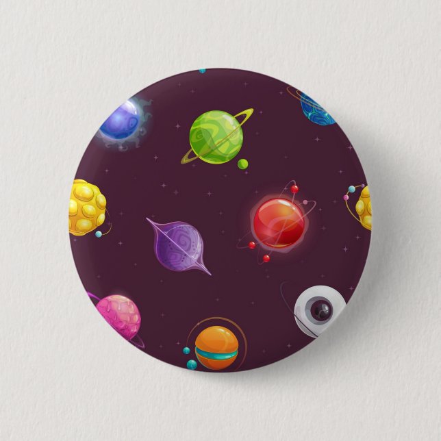 Weltraummuster Button (Vorderseite)