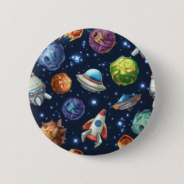 Weltraummuster Button (Vorderseite)