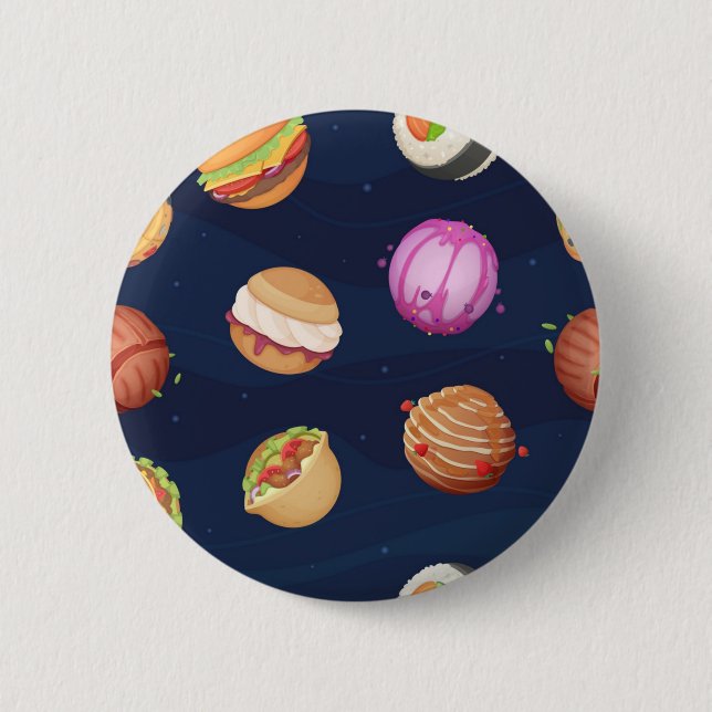 Weltraummuster Button (Vorderseite)
