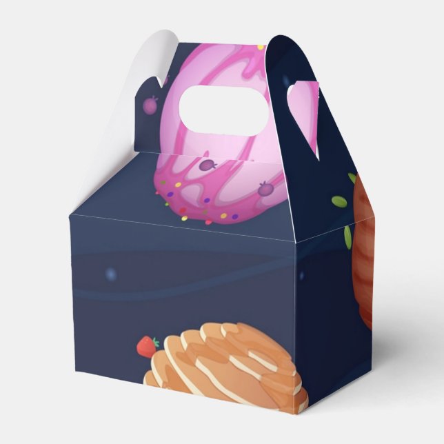 Weltraummuster Geschenkschachtel (Vorderseite)