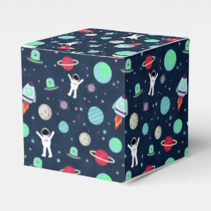 Weltraummuster-Illustration Geschenkschachtel