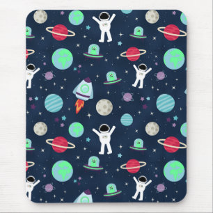 Weltraummuster-Illustration Mousepad