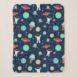 Weltraummuster-Illustration Sherpadecke