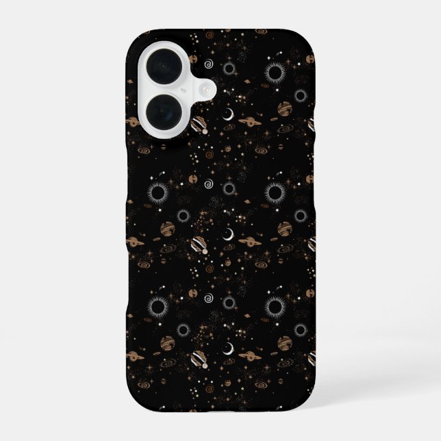 Weltraummuster  iPhone 16 hülle (Rückseite)