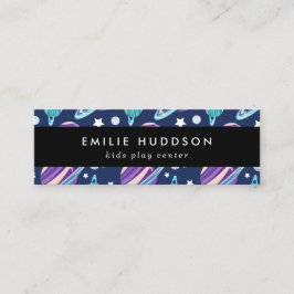 Weltraummuster, Kinderspielzentrum, Aktivitätszent Mini Visitenkarte