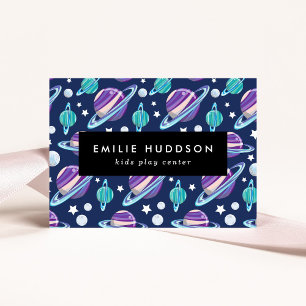 Weltraummuster, Kinderspielzentrum, Aktivitätszent Visitenkarte
