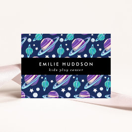 Weltraummuster, Kinderspielzentrum, Aktivitätszent Visitenkarte
