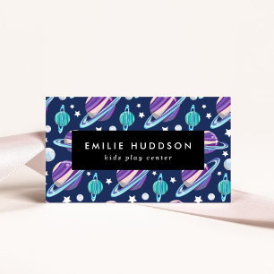 Weltraummuster, Kinderspielzentrum, Aktivitätszent Visitenkarte