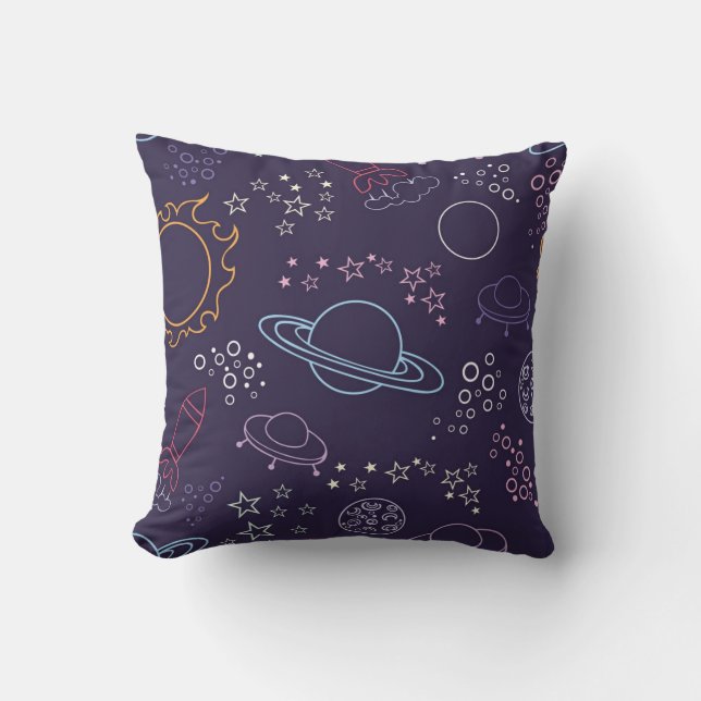 Weltraummuster Kissen (Vorderseite)