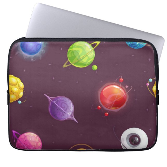 Weltraummuster Laptopschutzhülle (Vorderseite)