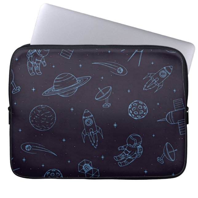 Weltraummuster Laptopschutzhülle (Vorderseite)