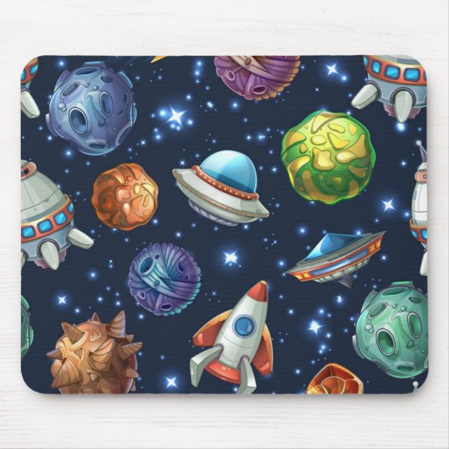 Weltraummuster Mousepad (Vorne)