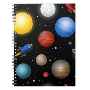 Weltraummuster Notizblock